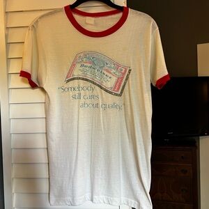 1970s Vintage Budweiser Ringer Tshirt